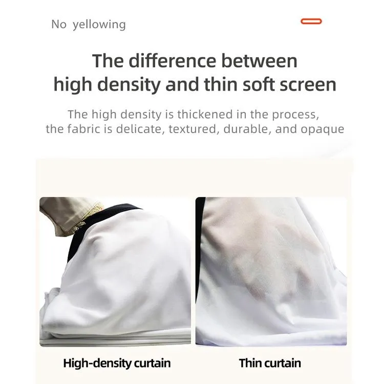84 Folding High Density Projector Film Curtain - 4 3 172x128cm Projection Area