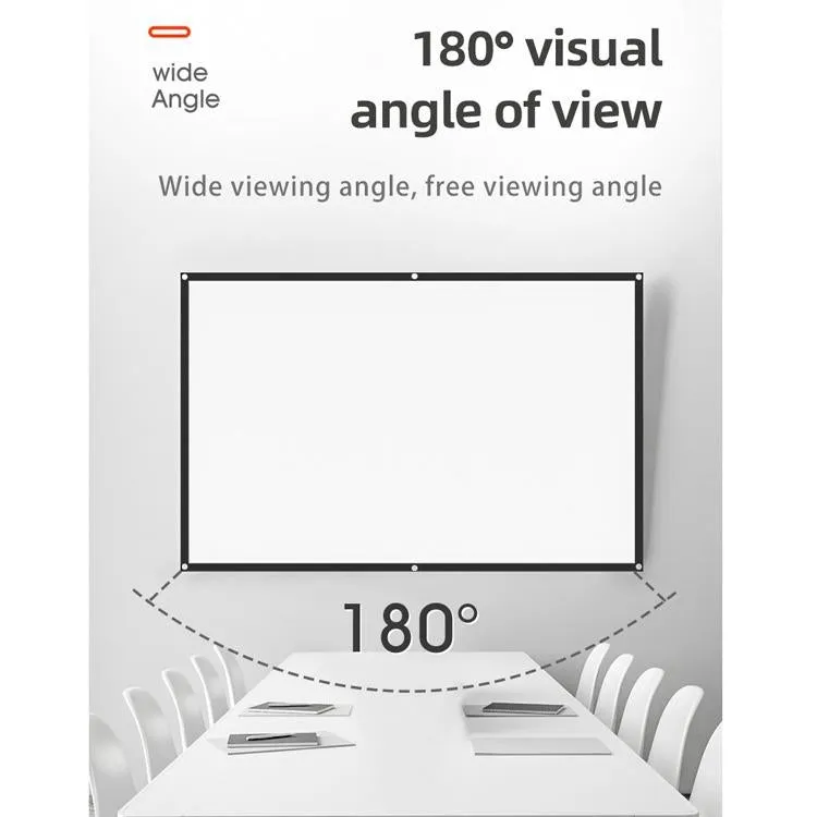 84 Folding High Density Projector Film Curtain - 4 3 172x128cm Projection Area