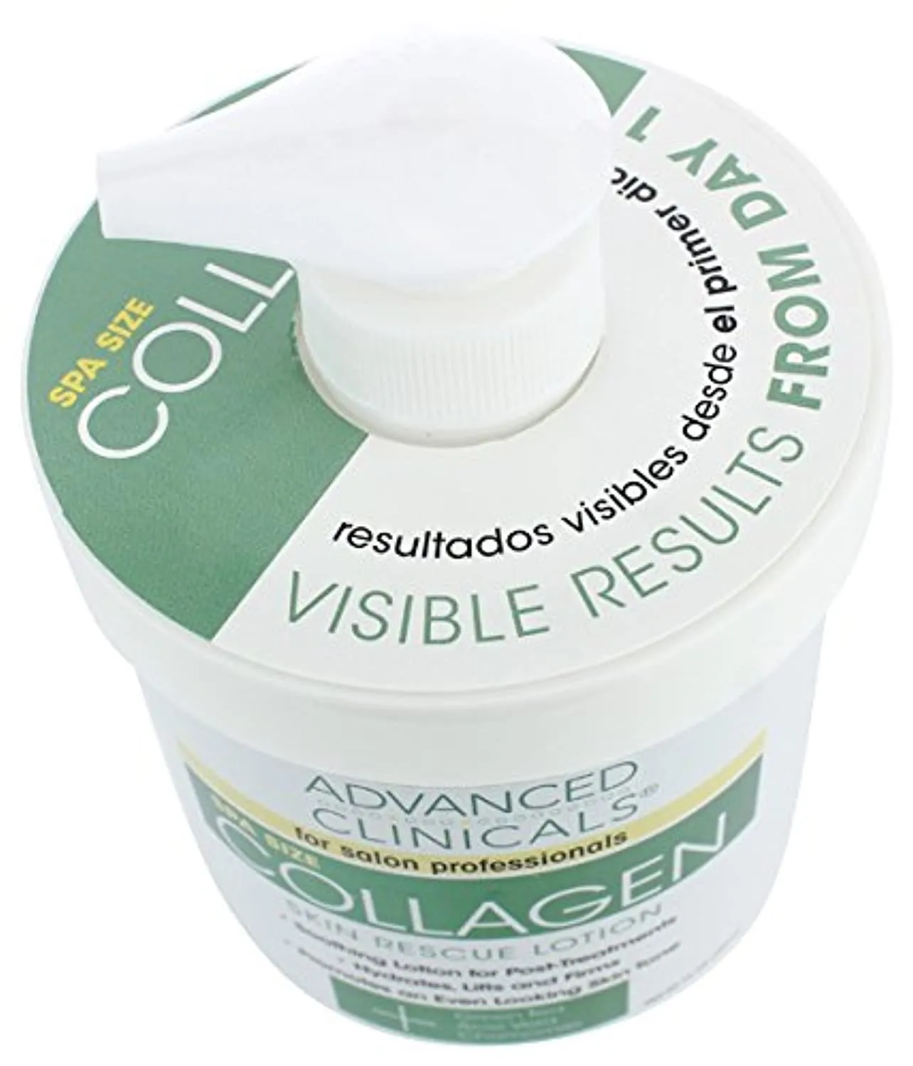 Advanced Clinicals 2 Piece Anti-aging Skin Care set with collagen. 16oz Spa Size Collagen Lotion And 1.75oz Collagen Instant Plumping Serum To Hydrate, Moisturize, Firm, Dry, Cracked Skin.
