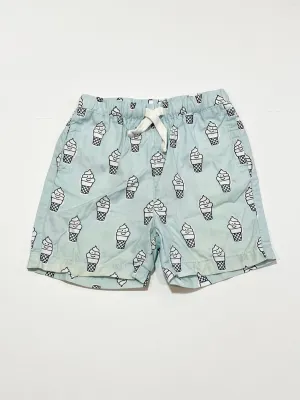 Blue ice creams shorts - Size 2