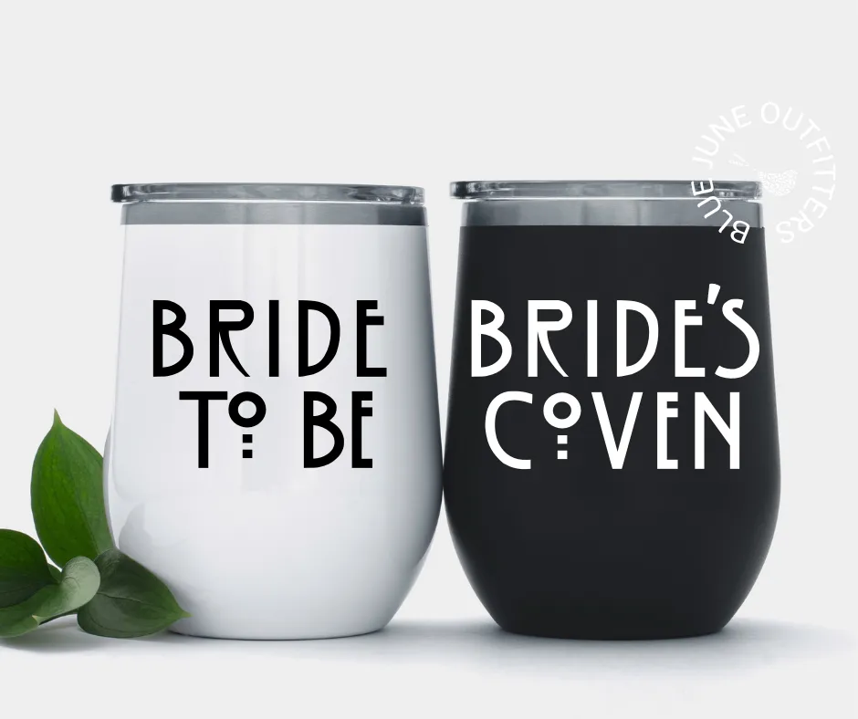Bride's Coven | Witchy Bridal Party Wine Tumblers