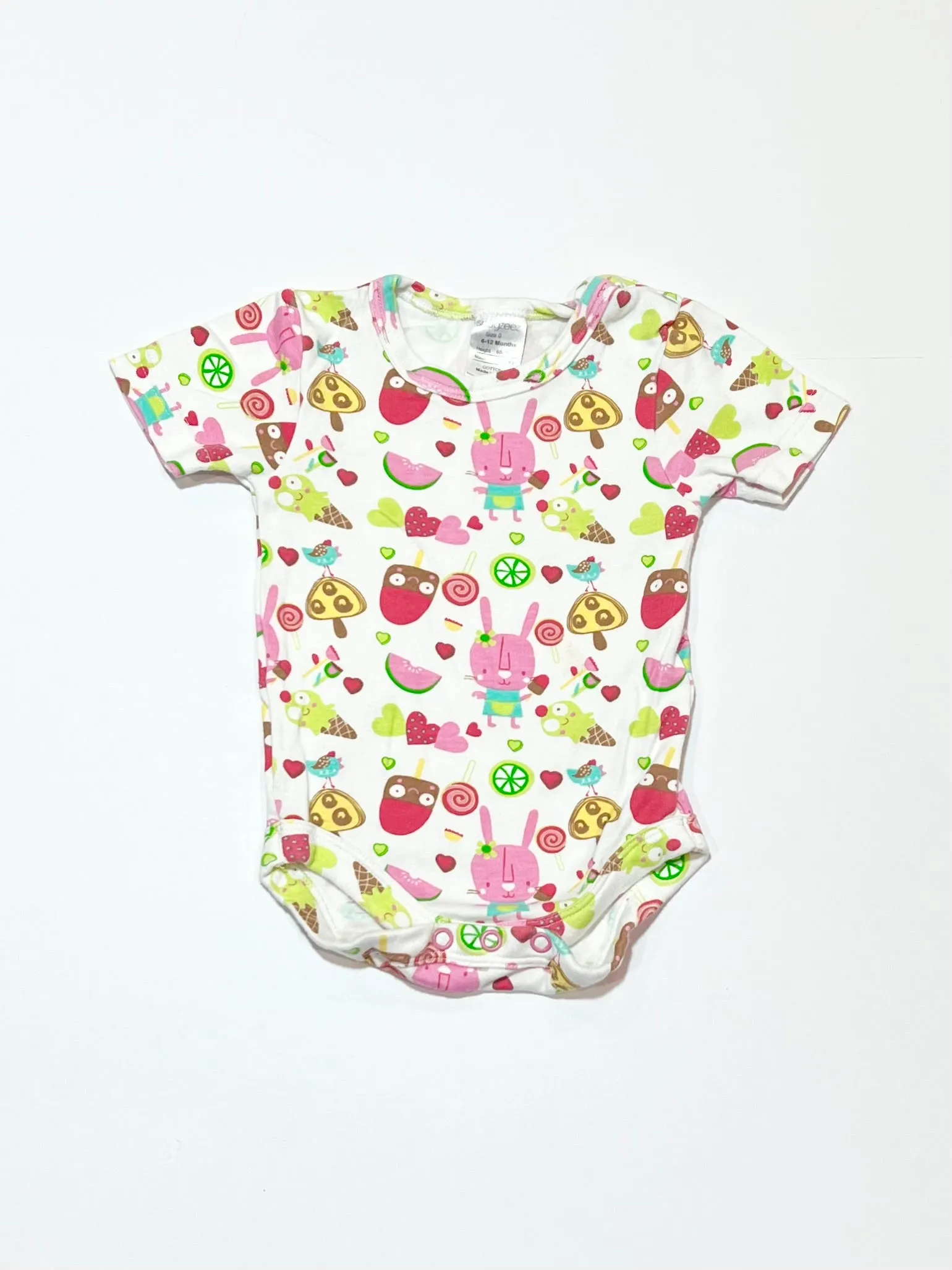 Bunnies and ice creams bodysuit - Size 0