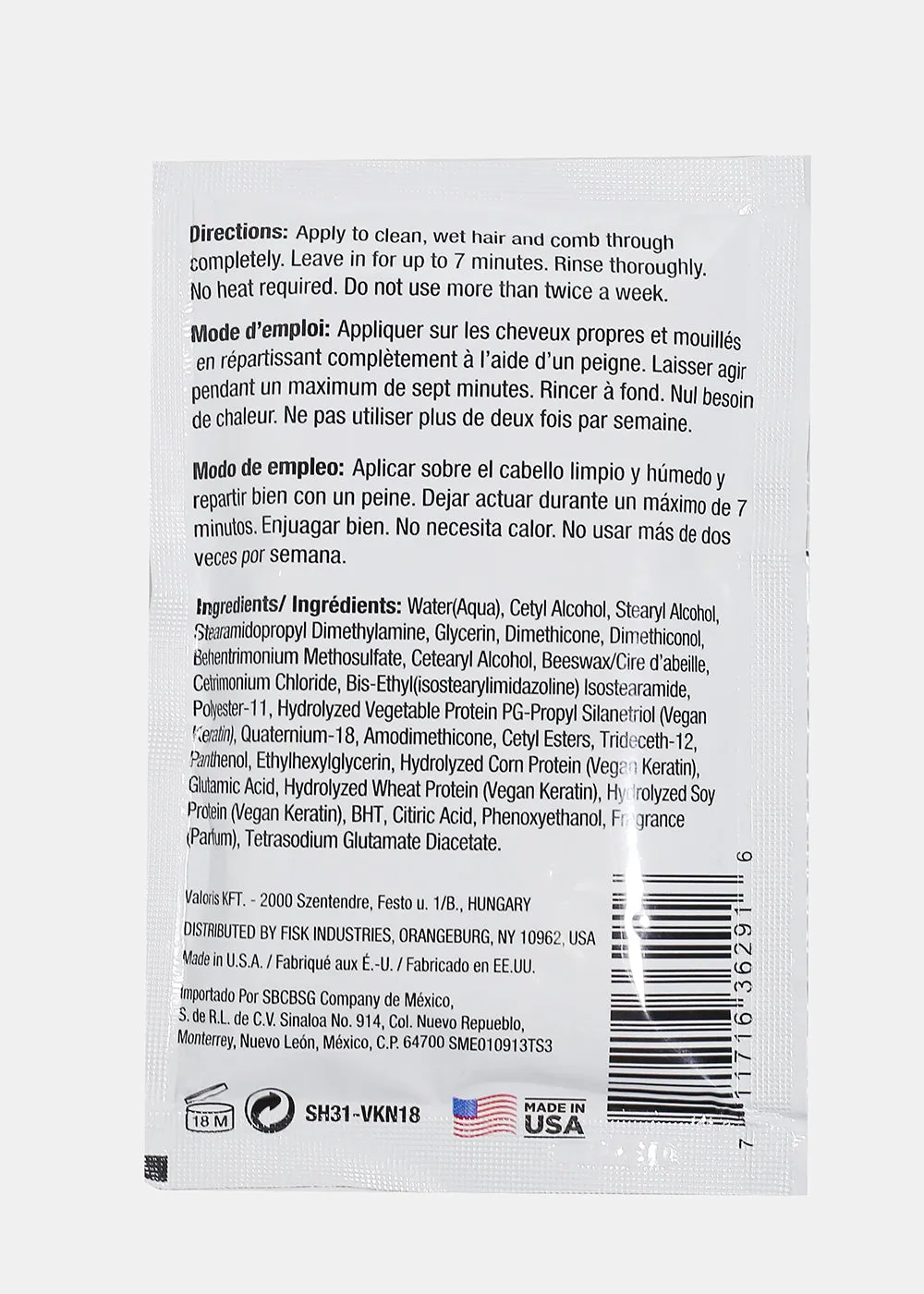 Diffeel Premium Hair Mask- Vegan Keratin