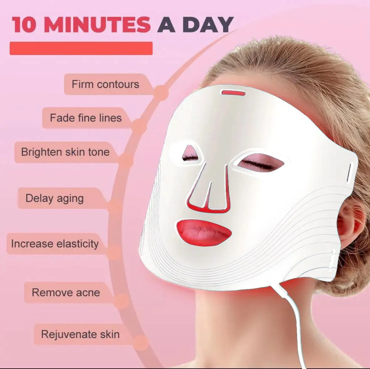 Face Glow LED Therapy Mask (white) £138.75 Reduced from £190