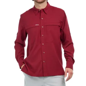 GameGuard Long Sleeve Oxblood Men's Scout Shirt