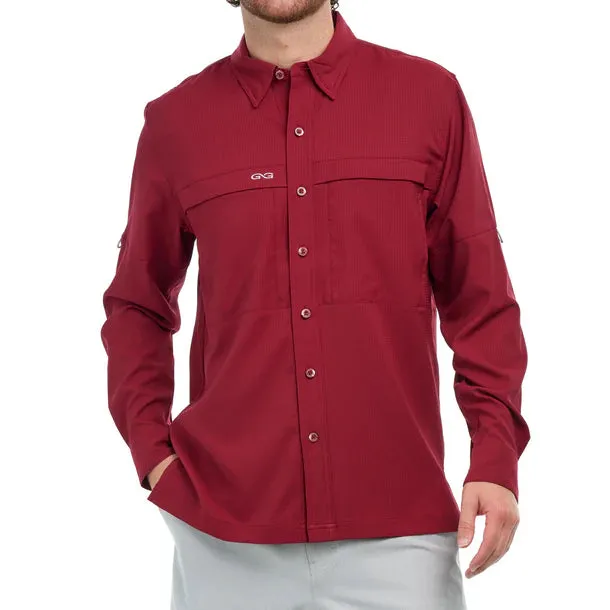 GameGuard Long Sleeve Oxblood Men's Scout Shirt