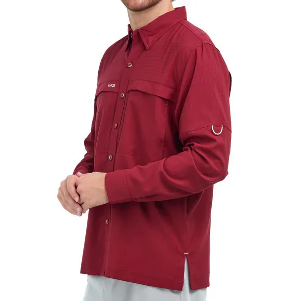 GameGuard Long Sleeve Oxblood Men's Scout Shirt