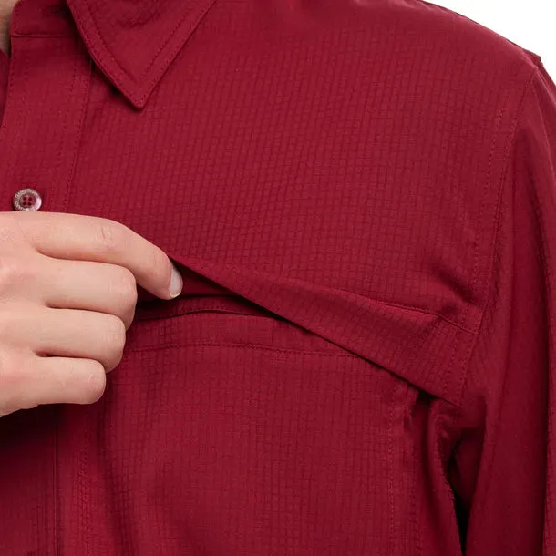 GameGuard Long Sleeve Oxblood Men's Scout Shirt