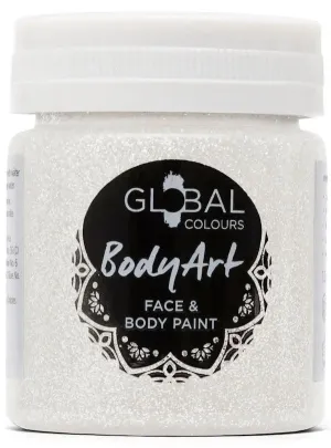 Global, White Holographic Glitter Gel 200ml