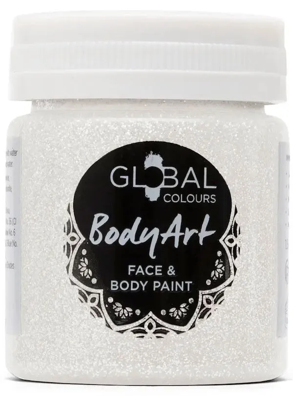 Global, White Holographic Glitter Gel 200ml