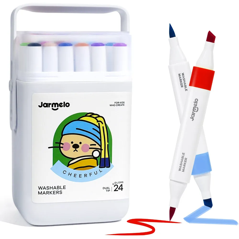 Jar Melo Washable Dual Tip Markers