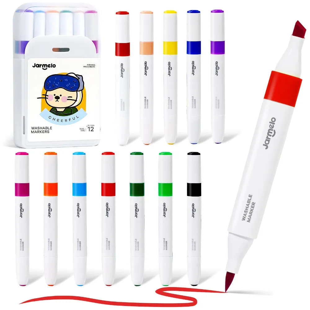 Jar Melo Washable Dual Tip Markers