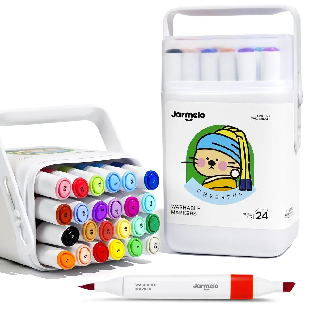 Jar Melo Washable Dual Tip Markers