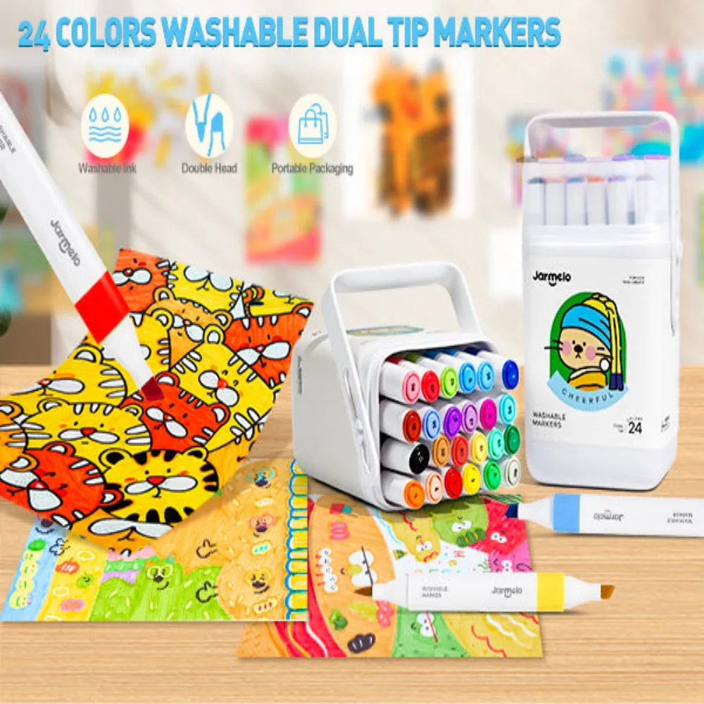 Jar Melo Washable Dual Tip Markers