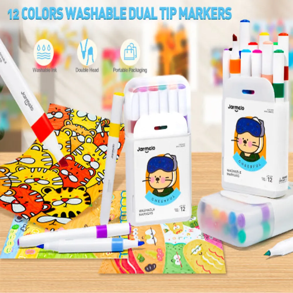 Jar Melo Washable Dual Tip Markers