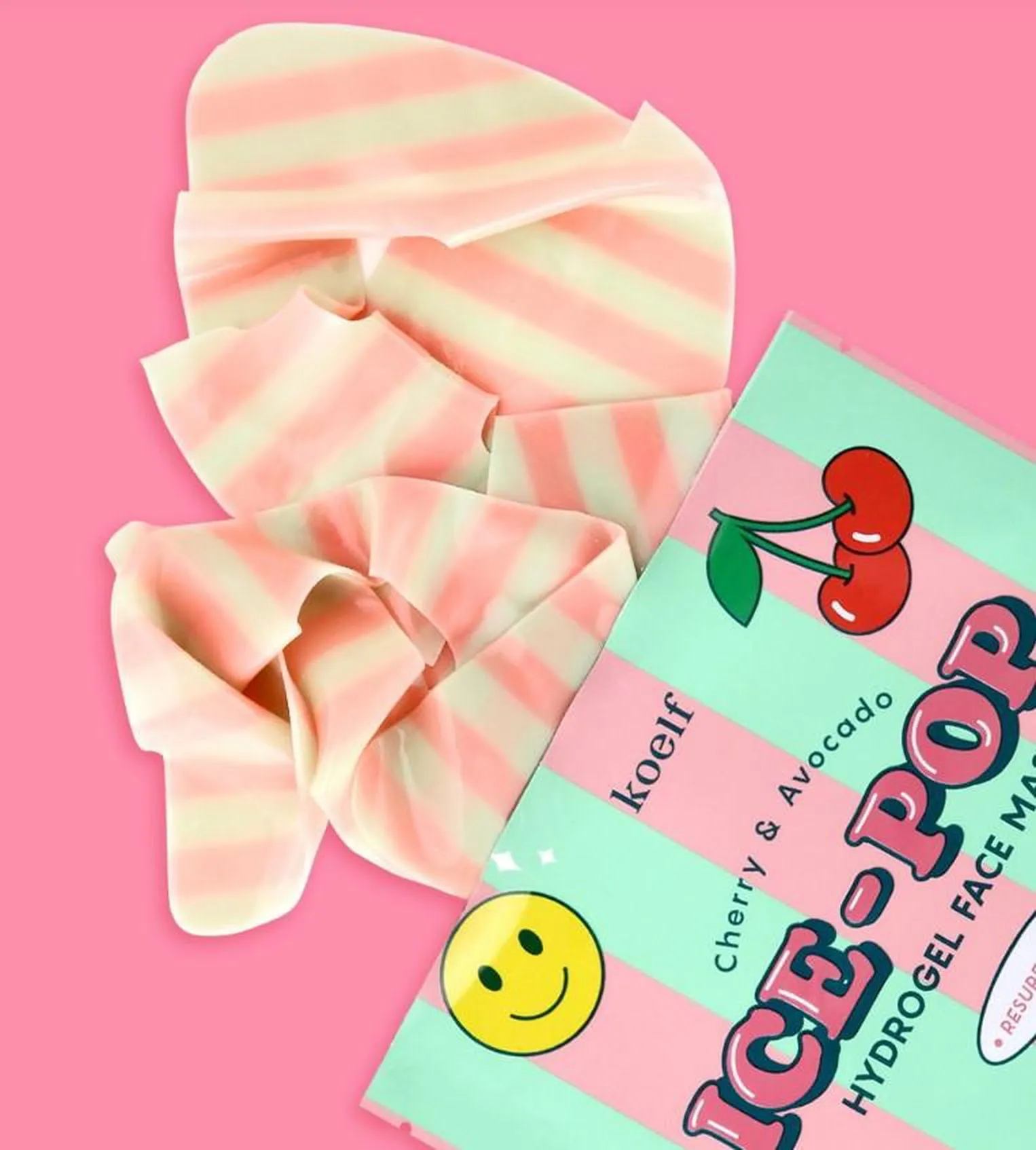 KOELF Cherry & Avocado Ice-Pop Hydrogel Mask Pack 30g*5EA
