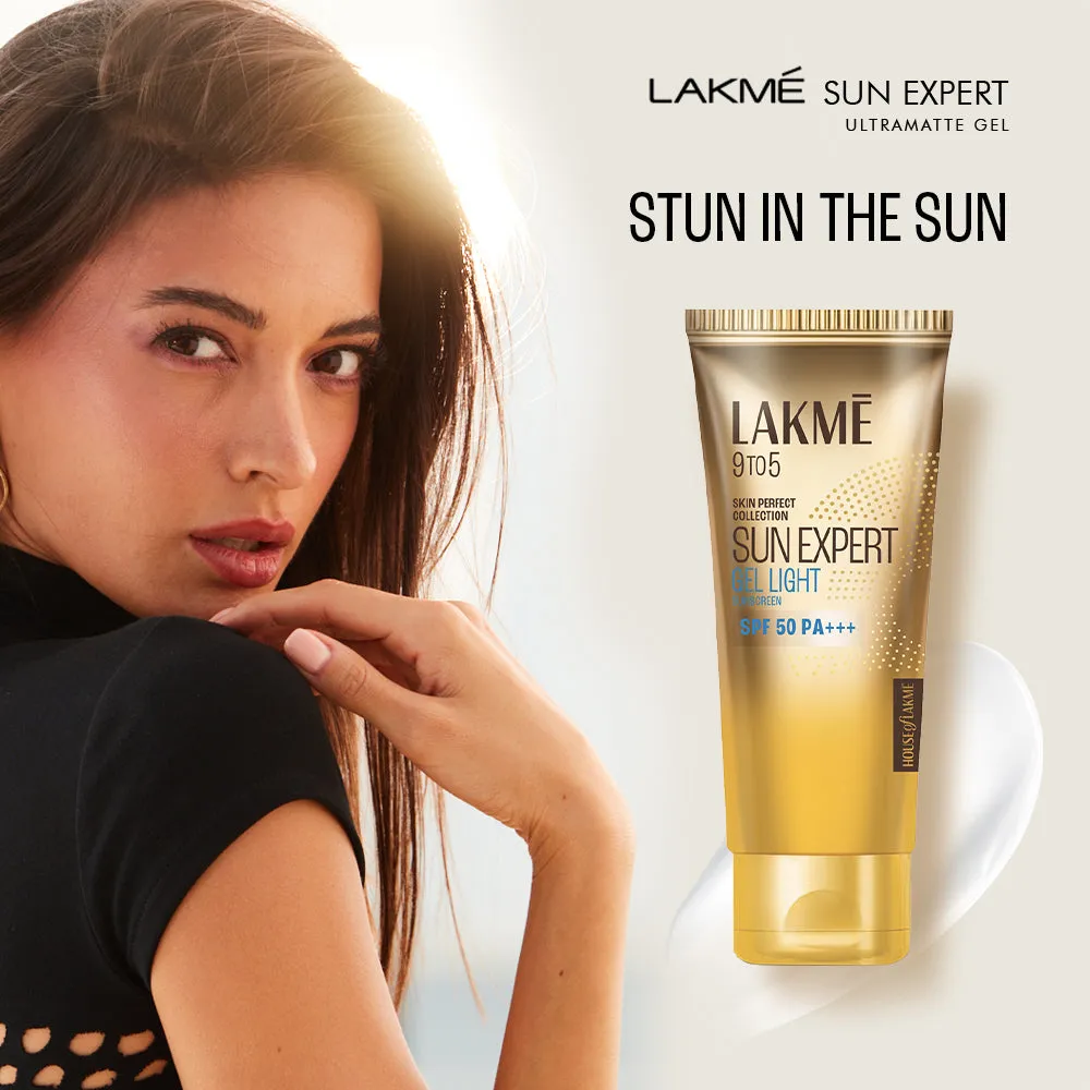 Lakmē Sunscreen Gel SPF 50 PA   Niacinamide, Water Light, For Normal to Oily Skin,No White Cast 100g
