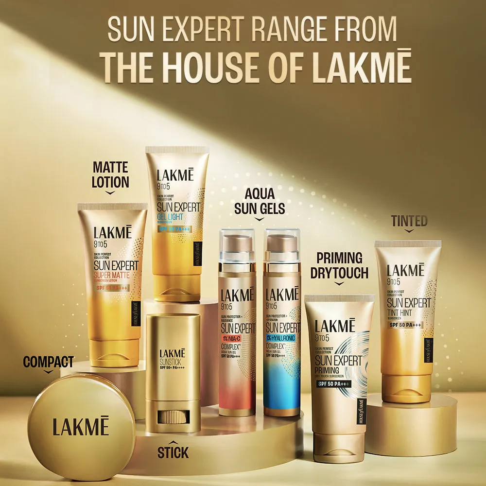 Lakmē Sunscreen Gel SPF 50 PA   Niacinamide, Water Light, For Normal to Oily Skin,No White Cast 100g