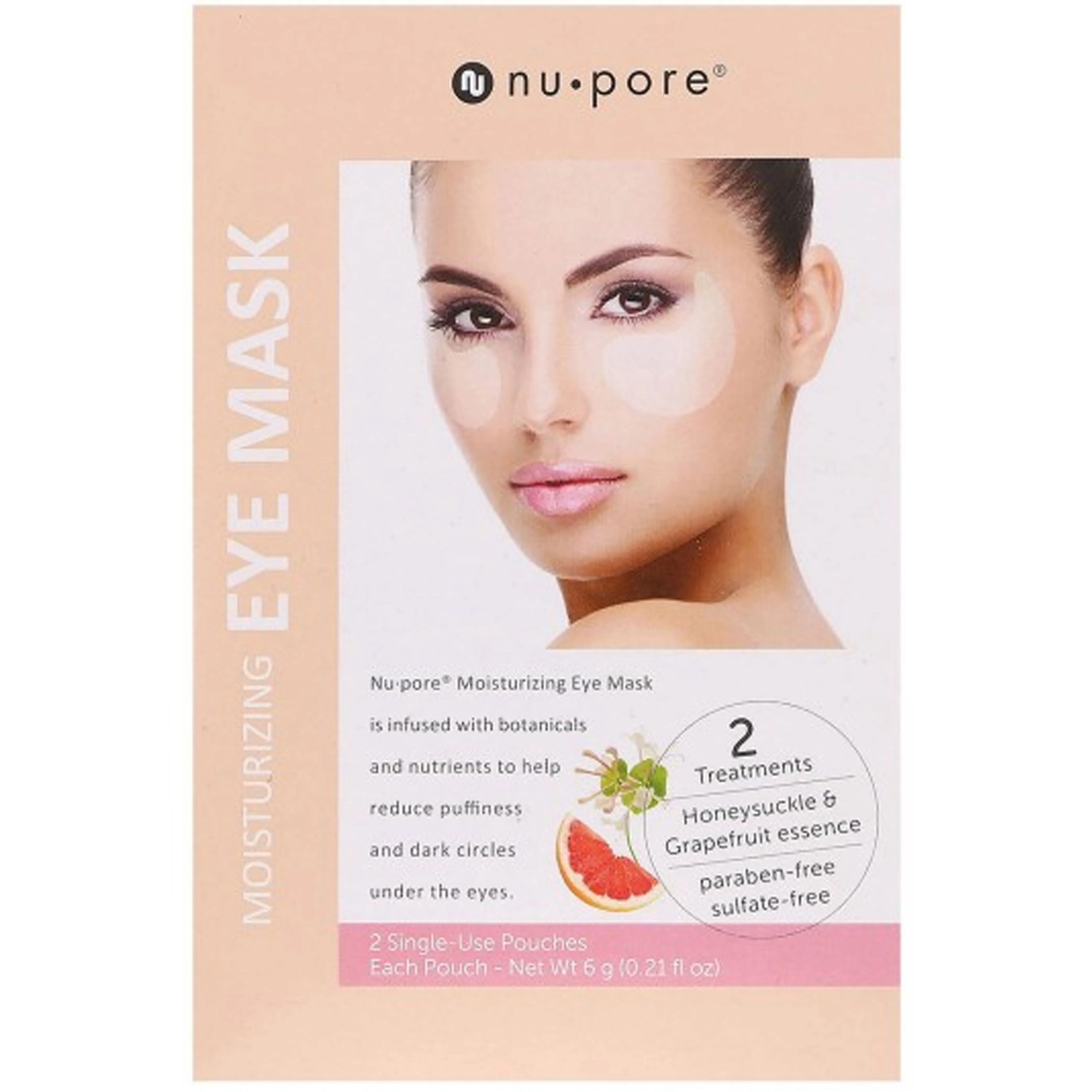 Nu-Pore Under Eye Patches Anti-Wrinkle Aging Dark Circle Gel Moisturize 4 Strips