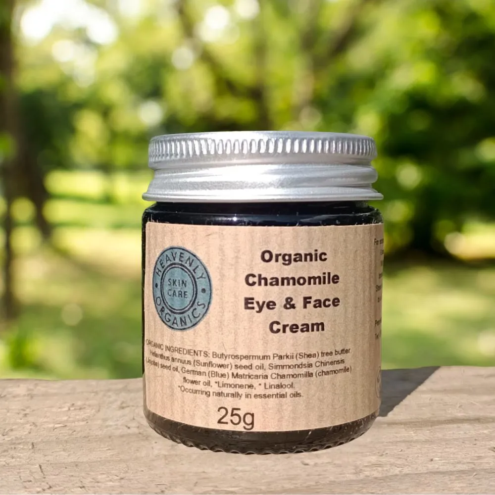 Organic Face Moisturiser, Organic Natural Eye and Face Cream, Various Scents