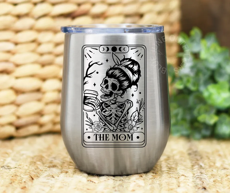 The Mom Tarot Card | Stainless Steel Wine Tumbler
