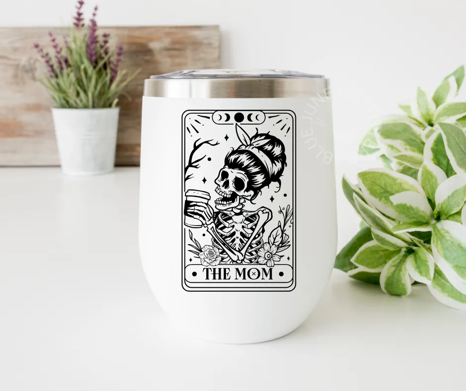 The Mom Tarot Card | Stainless Steel Wine Tumbler
