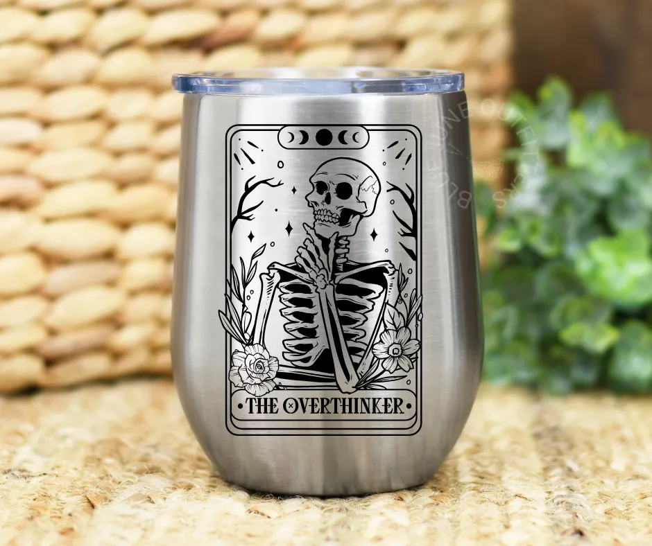The Overthinker Tarot | Stainless Steel Wine Tumbler