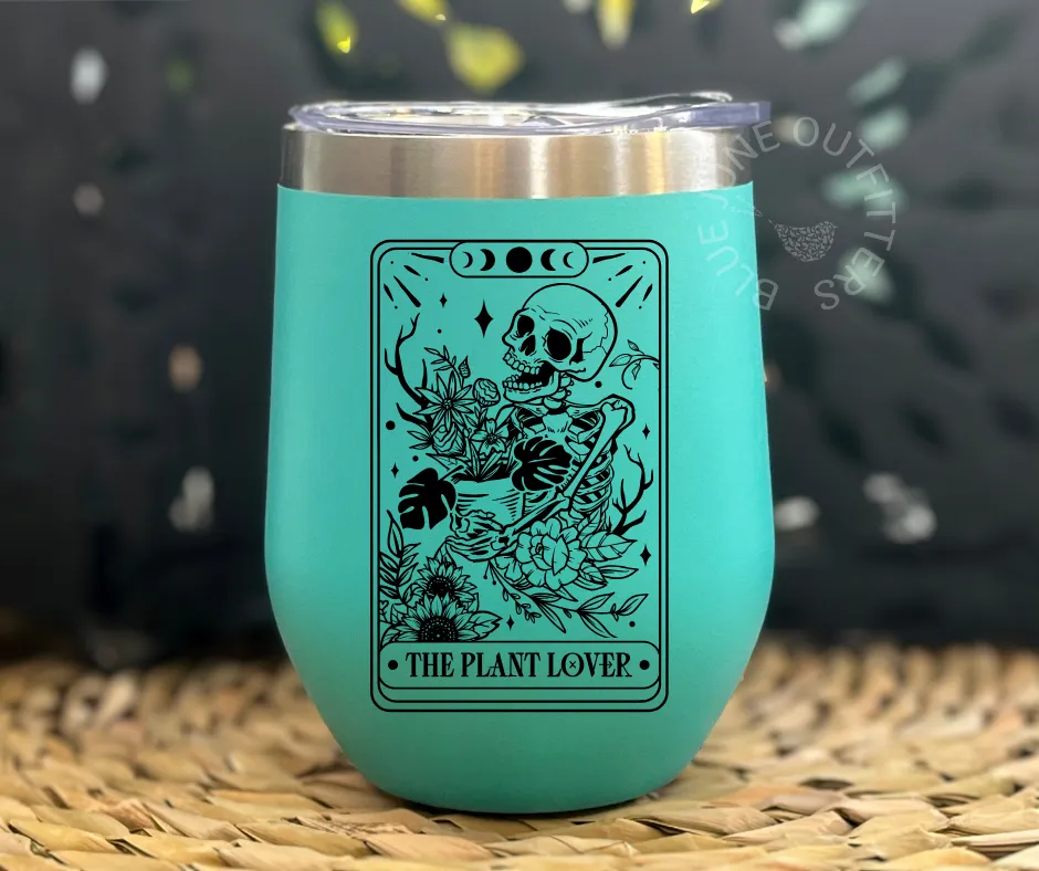 The Plant Lover Tarot | Stainless Steel Wine Tumbler