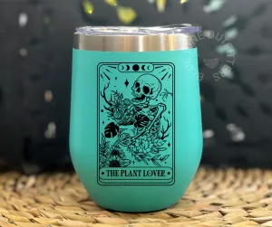 The Plant Lover Tarot | Stainless Steel Wine Tumbler