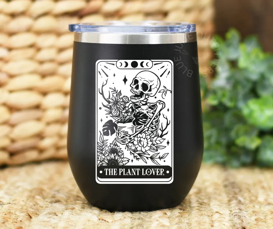 The Plant Lover Tarot | Stainless Steel Wine Tumbler