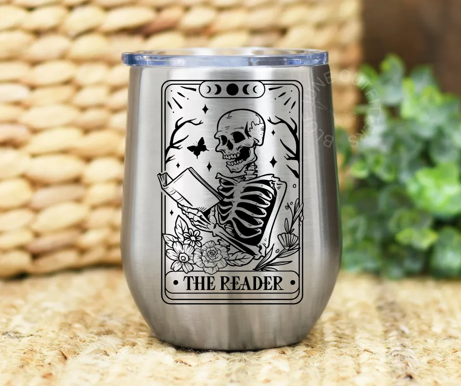 The Reader Tarot | Stainless Steel Wine Tumbler