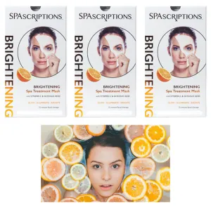 White Face Mask 10Pc Vitamin C Facial Treatment Deep Cleaning Anti Wrinkle 15 Min