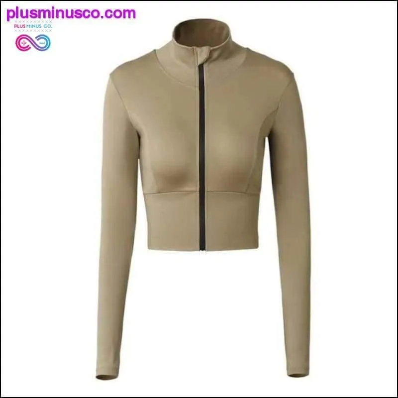 Women Fitness Running Jacket Long Sleeve Training Zipper