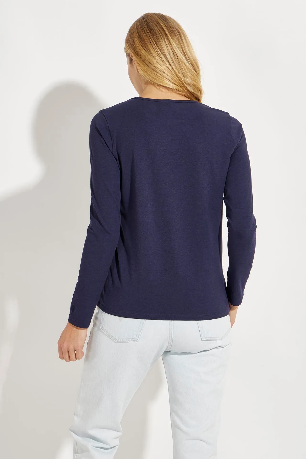 Women's Morada Everyday Long Sleeve T-Shirt | Navy